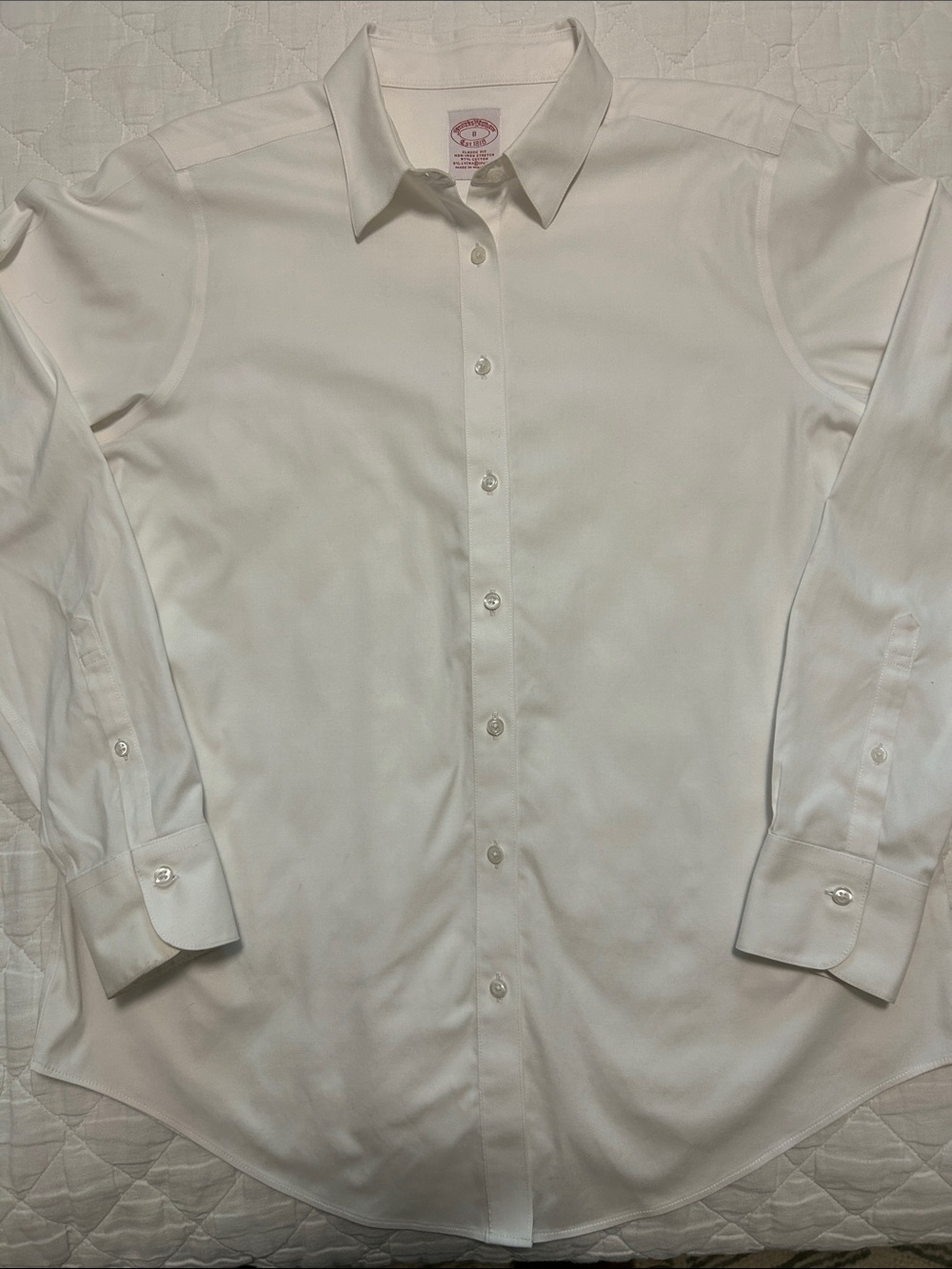 Brooks Brothers White Button-Down Dress Shirt